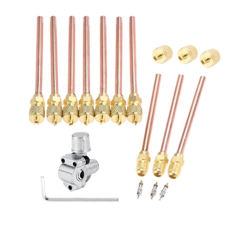 Mtsooning Access Service Valve Kit,10PCS 1/4