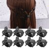 100PCS Black Plastic Mini Clips, Small Claws Hair Clip