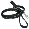 1" Wide 6 Way European Multi-functional Dog Leash, Adjustable Lead Black 40"-70" Long