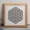 MAGJUCHE Sacred Geometry Stencil 6 Inches, Reusable Flowers of Life Stencil for Painting DIY Crafts Decor