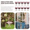 NUOBESTY 10Pcs 1: 12 Wine Glasses Dollhouse Cocktail Glasses Mini Red Wine Drink Cups for Dollhouse Decors Kitchen Accessories Miniature Wine Glasses Miniature Goblet
