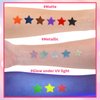Temporary Tattoo Markers for Skin,15PCS Dual-Ended Tattoo Pen + 50 Paint Stencils + 43 Tattoos Stickers,Glitter & Matte & Neon Glow Body Marker Set, Removable Fake Tattoos Kit for Teens and Adult