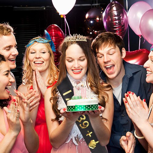 Casoty 40th Birthday Sash and Tiara for Women, 40th Birthday Decorations for Women, 40 & Fabulous Sash and Tiara Set, Happy 40th Birthday Decorations, 40th Birthday Gifts for Women