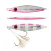 OCEAN CAT 1 PC Slow Fall Pitch Fishing Lures Sinking Lead Metal Flat Jigs Jigging Baits with Hook for Saltwater Fishing 100G/120G/180G (Pink, 180g(6 1/3oz))