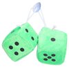 Fuzzy Dice for Car Mirror Dolls Stuffed Toys 12Pcs Fashionable Soft Hanging Dice Decorative Fuzzy Plush Dice Cute Bag Pendant Fuzzy Dice Game Accessories