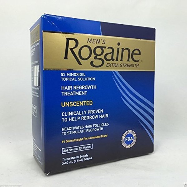 Rogaine Men's Extra Strength Hair Regrowth Treatment, Unscented