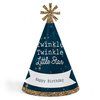 Twinkle Twinkle Little Star - Cone Happy Birthday Party Hats for Kids and Adults - Set of 8 (Standard Size)