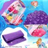 Bulyoou Doll Storage Organizer Display Case Compatible with All Dolls, Tote Carrying Case Organizer for Dolls, Clear View Hanging Case for Girls Christmas Birthday Gifts(Purple,Mermaid)