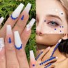1799 Pcs 4 Sheets Rhinestone Stickers 3/4/5/6 mm Self Adhesive Rhinestones Gems for Face Eyes Makeup Hair Body (blue-3/4/5/6mm)