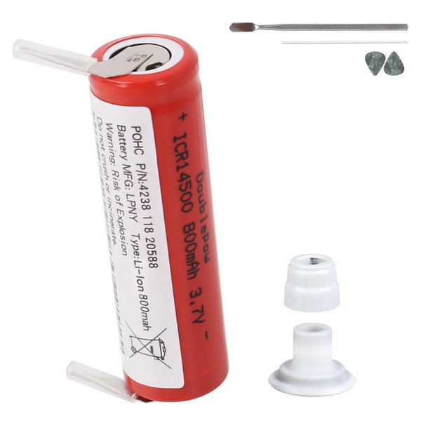 800mAh Electric Toothbrush Battery Compatible with Philips Sonicare Replacement Parts HX89 HX91 HX99 Series with Solder Wire and Rapid Disassemble Tools Set
