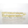 Clear or gray art deco sparkly banana hair claw clip with rhinestones (Primary color: Gray)