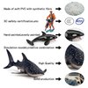 Ocean Sea Marine Animal Figure Toys Playsets 3 PCS Diver Whale Shark Killer Whale Model Toy Desktop Decoration Collection Party Favors Toys for Boys Girls Kids