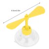 Aramox Bike Helmet Propeller, Decorative Helmet Suction Cup Rubber and Plastic Motorcycle Helmet Propeller Rubber & Plastic(Yellow)