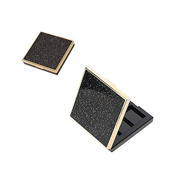 DNHCLL 5 Girds Empty Palette Box Eyeshadow Powder Blush Lipstick Makeup Case Highlighters Container Mirror Inside Homemade Eye Shadow Empty Boxes for Women Girls To Use Makeup