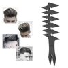Wide Tooth Comb, Double Sided Comb 20x8x0.5cm Wide Tooth Detangling Comb Men Styling Comb for Hair Styling Unique Hair Style Salon and Home Use (Black)