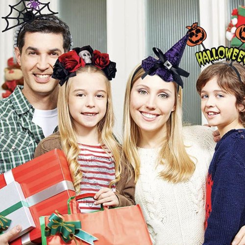 CHILTINA Halloween Headband Witch Hat Hair Hoop Hairband Cosplay Costume Accessory