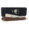 G.B.S Straight Edge Steel Barber Shaving Straight Razor, Handmade, Sharp, Carbon Steel Blade, Vintage Wood Handle