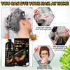 Black Hair Dye Shampoo 3 in 1 for Gray Hair, Herbal Ingredients Natural Shampoo Black Hair Dye for Women Men,