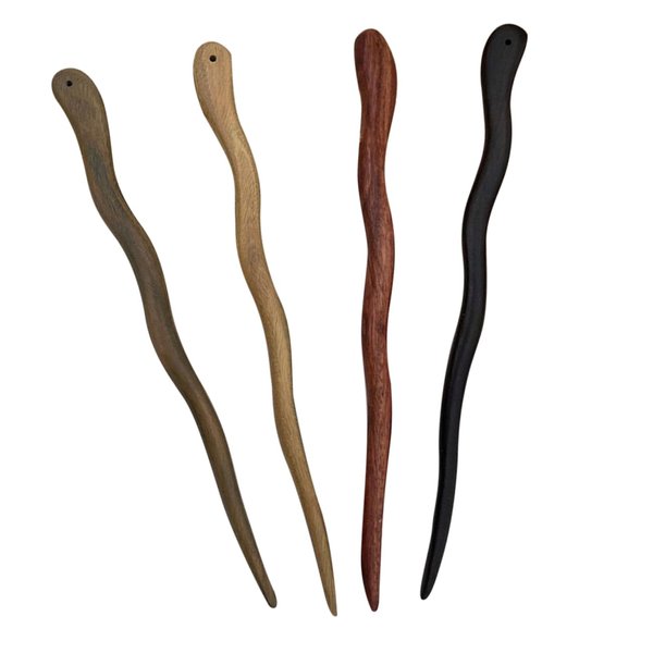 Didiseaon 4pcs Hair Clip Hair Barrettes Bobby Pins Black Hair Styling Accessories Womens Hair Sticks Chinese Hair Accessories for Women Wooden Hair Sticks Chopsticks for Hair Hairpin Hair up