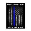Military Gift Shop Police Officer Playing Cards & Dice in Wooden Keepsake Box - Thin Blue Line Flag - Police Officer Gifts | Disabled USMC Vet Owned Small Business