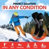 Heated Socks for Men and Women, Battery Powered Socks Heated for Men and Women to Keep You Warm All Day - Heated Ski Socks Women Must Have for Winter Weather - Patterns and Colors May Vary
