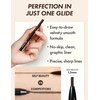 SELFBEAUTY Ultra Slim Waterproof Gel Eyeliner Pencil, Matte Brown, Retractable, Smooth Creamy Textured, Long Lasting, Waterproof, Smudge Proof, Easy Use