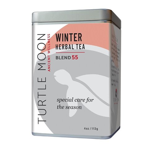 Winter Herbal Tea Blend: Loose-Leaf, Organic & Wildcrafted, Healing and Medicinal, 4 oz. Tin.