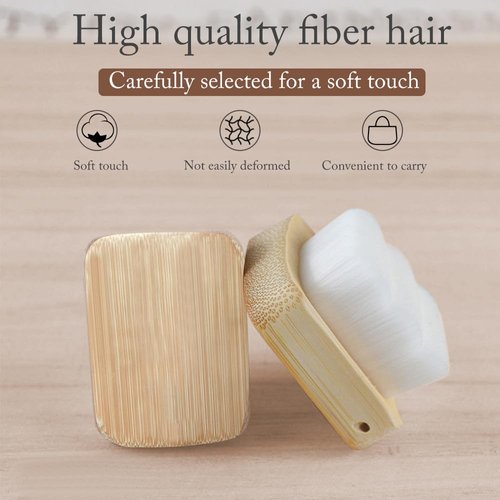 Bamboo Nail Brush, Gentle Fingernail Brush, Comfort Nail Cleaning Brush for Daily Use, Soft Bristles, Non-abrasive Nail Cleaner Brush for Dust-Free Hands and Feet, HJ-NB127 …