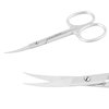 Tecto Professional Nail Scissors, Stainless Steel Manicure Scissors,Cuticle Scissors, Multi-Purpose Curved Small Scissors, Eyelashes, Eyebrow, Toenail for Women and Men (curved nail scissor)