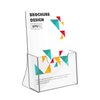 NIUBEE 2 Pack 8.5'' x 5.5'' Acrylic Bi-fold Brochure Holder,Clear Plastic Counter top Organizers