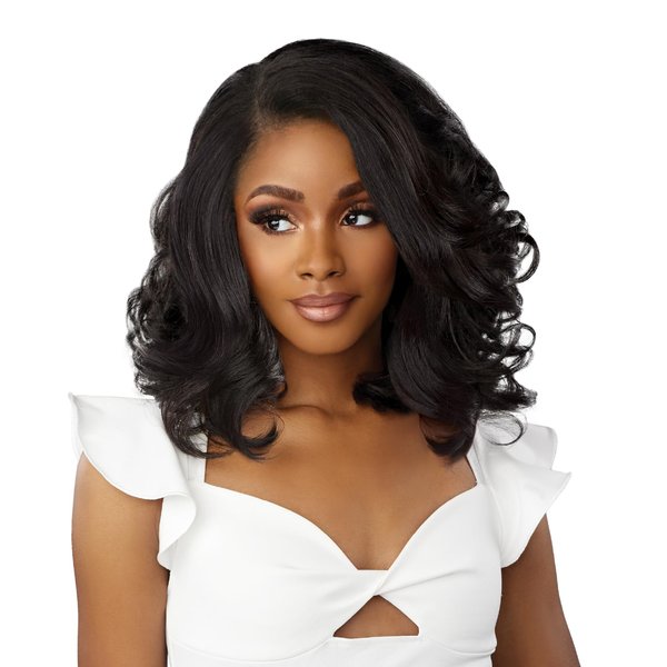 Sensationnel Dashly lace Front Wig - Dashly lace Unit 40 hand tied ear to ear soft lace synthetic 5 Inch Deep Part - Dashly lace Unit 40 (BALAYAGECHOCOLATE)