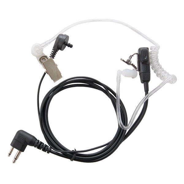 HQRP 2-Pin Headset with Earpiece & Microphone Compatible with Motorola CLS-1110, CLS-1410, CLS-1413, CLS-1450, CLS-1450C, CLS-1450CB, VL-50 Sun Meter