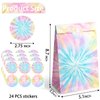 Outego Tie Dye Party Favor Bags Tie Dye Goodie Bags Tie Dye Party Favors for Kids Tie Dye Birthday Party Supplies