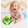 Small Foot Wooden Toys Stacking Frog Balancing Game with dice Move it! Designed for Children Ages 3+