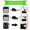 STMK Dog Treat Pouch Dog Clicker Training Kit, Dog Training Treat Pouch Dog Clicker for Training, 3 Ways to Wear Easily Carries Treat Pouches for Pet Training (Black)