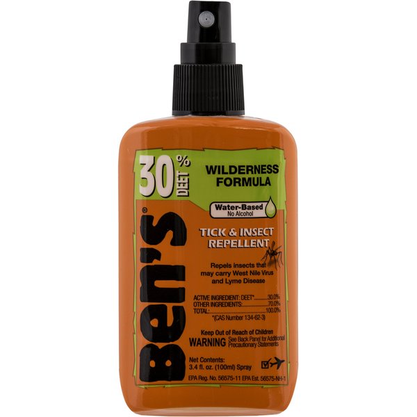 Ben's 30% DEET Mosquito, Tick and Insect Repellent, 3.4 Ounce Pump