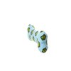 MIGHTY- No Stuff Bone-Blue– Squeaky Plastic Core. 2-in-1 Toy. Made Durable & Floats, Strong & Tough. Interactive Play Dog Toy (Tug, Toss & Fetch)