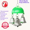 Bonka Bird Toys 36458 Christmas Dome Bell Small Parrot Cage Toy, Parrotlet Budgie Canaries and Similar Breeds (Green)