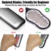 LePinko Foot Scrubber Set, Updated Blades, No Hurt Feet File, Powerful Pedicure Tool to Remove Callus and Dead Skin, Use in Shower or Dry, 2PCS