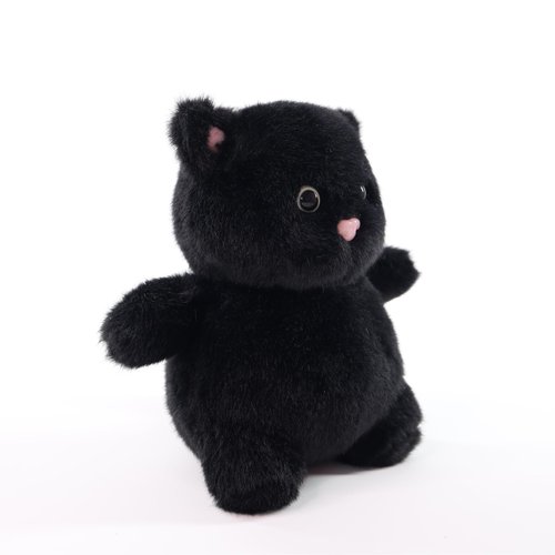 Sew Butiful 8" Black Cat Stuffed Animals Plush, Cute Plushie for Animal Themed Parties Teacher Student Award, Animal Toys for Baby, Boy, Girls, Great for Nursery, Room Decor, Bed