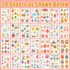 Partywind 275 Glitter Styles (28 Sheets) Easter Kids Tattoos for Party Supplies, Easter Party Favors Decorations for Basket Stuffers, Easter Spring Accessories Toys for Toddlers Egg Hunt Games