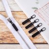 OIIKI 18PCS Luggage Zipper Pull, Zipper Tab Replacement, Alloy Zipper Pulls Extenders, Detachable Zipper Pull Extension for Clothing, Luggage, Backpacks -Black