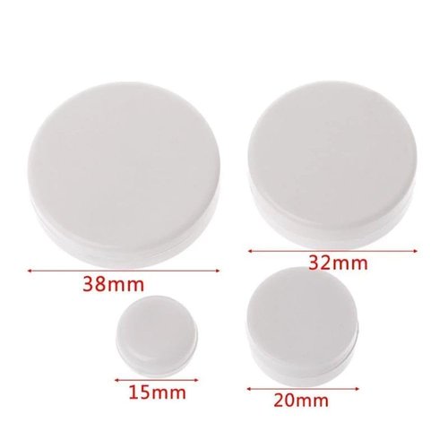 20Pcs White Rattle Box Noise Maker Insert Squeaker Plastic Ring Box Repair Fix Rattle Accessories Rattles and Plush Rings, Plastic Ring Box Repair Fix Rattle Doll Accessories(20mm)
