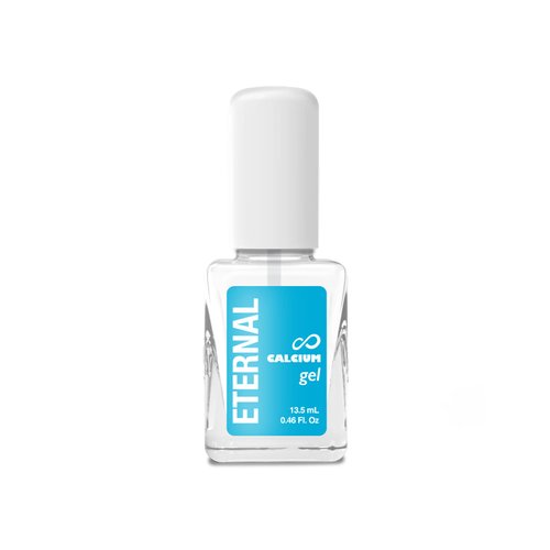 Eternal Calcium Gel Nail Builder - 13.5mL Base Coat Nail Polish | Clear Nail Polish for Nail Care & Nail Strengthener for Thin Nails and Growth | Fast Dry Nail Hardener & Nail Growth Treatment, 1 Unit