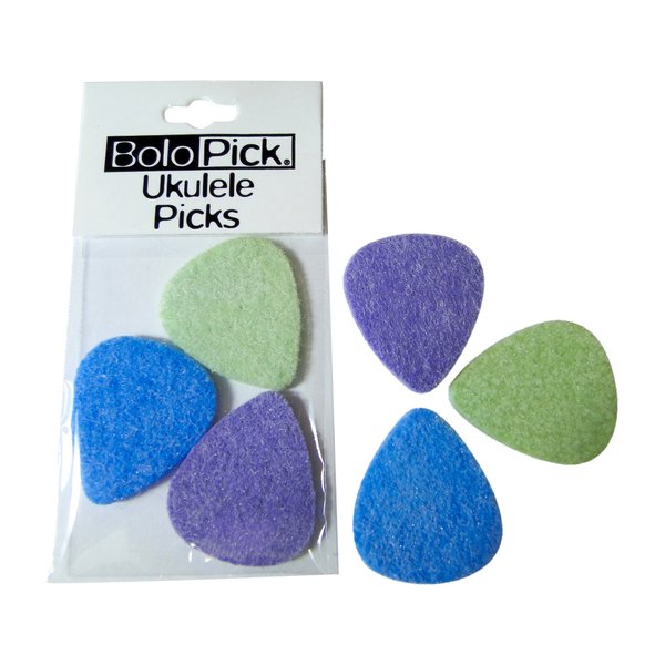 BoloPick Felt Picks for Ukulele 6 Pack (An Original Recipe)