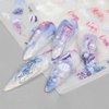 Summer Nail Art Stickers Ocean Nail Art Decals 3D Self-Adhesive DIY Nail Sticker Palm Tree Sea Beach Cloud Jellyfish Starfish Nail Supplies for Women Girls Nail Decoration Accessories 6 Sheets