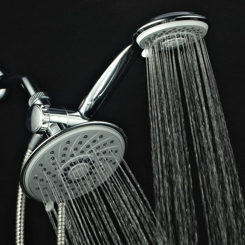 Hotel Spa 1831 30-Setting Ultra-Luxury 3 way Rainfall Shower-Head/Handheld Shower Combo by Top Brand Manufacturer. Choose from 30 full and combined water flow patterns! , 6 Inch , Chrome