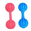 Ipetboom 2pcs Safe Toy Pet Chew Toys Pet Toys Shaking Toys Training Toys Small Dog Toys Puppy Teething Toy Chewing Toys for Dogs Wearable Rubber Toys for Dog Durable Dog Toys Molar Barbell