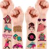 50s Temporary Tattoos for Fans, Themed 50s Birthday Party Decorations Favors Party Supplies 96PCS Tattoo Sticker Women Men Gifts Boys Girls Classroom School Prizes