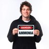 Danger Ammonia Sign, OSHA Danger Sign, 10x7 Inches, Rust Free .040 Aluminum, Fade Resistant, Indoor/Outdoor Use, Made in USA